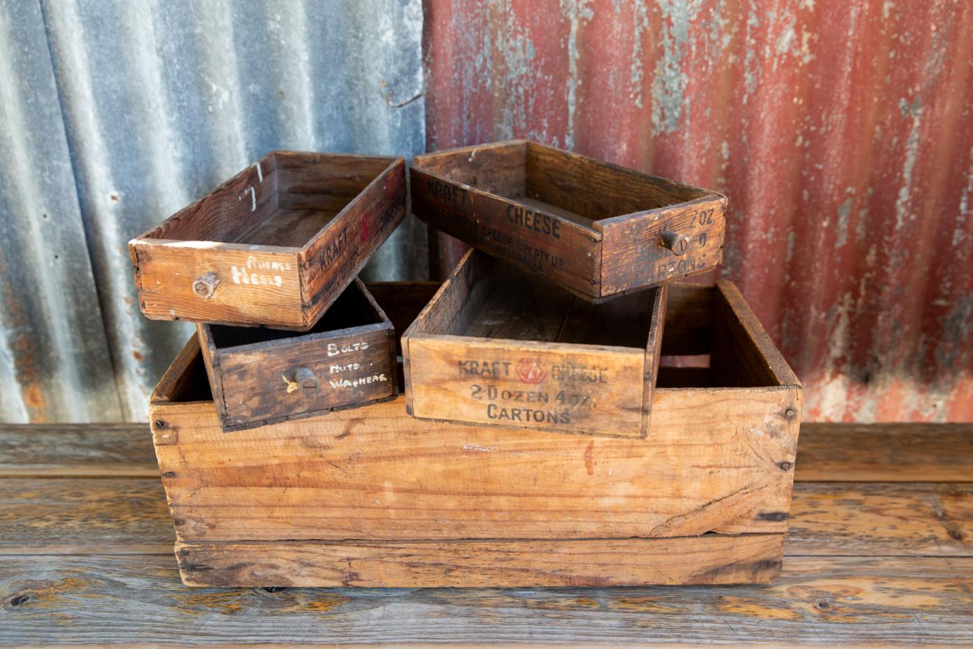 Mismatched Cheese Boxes