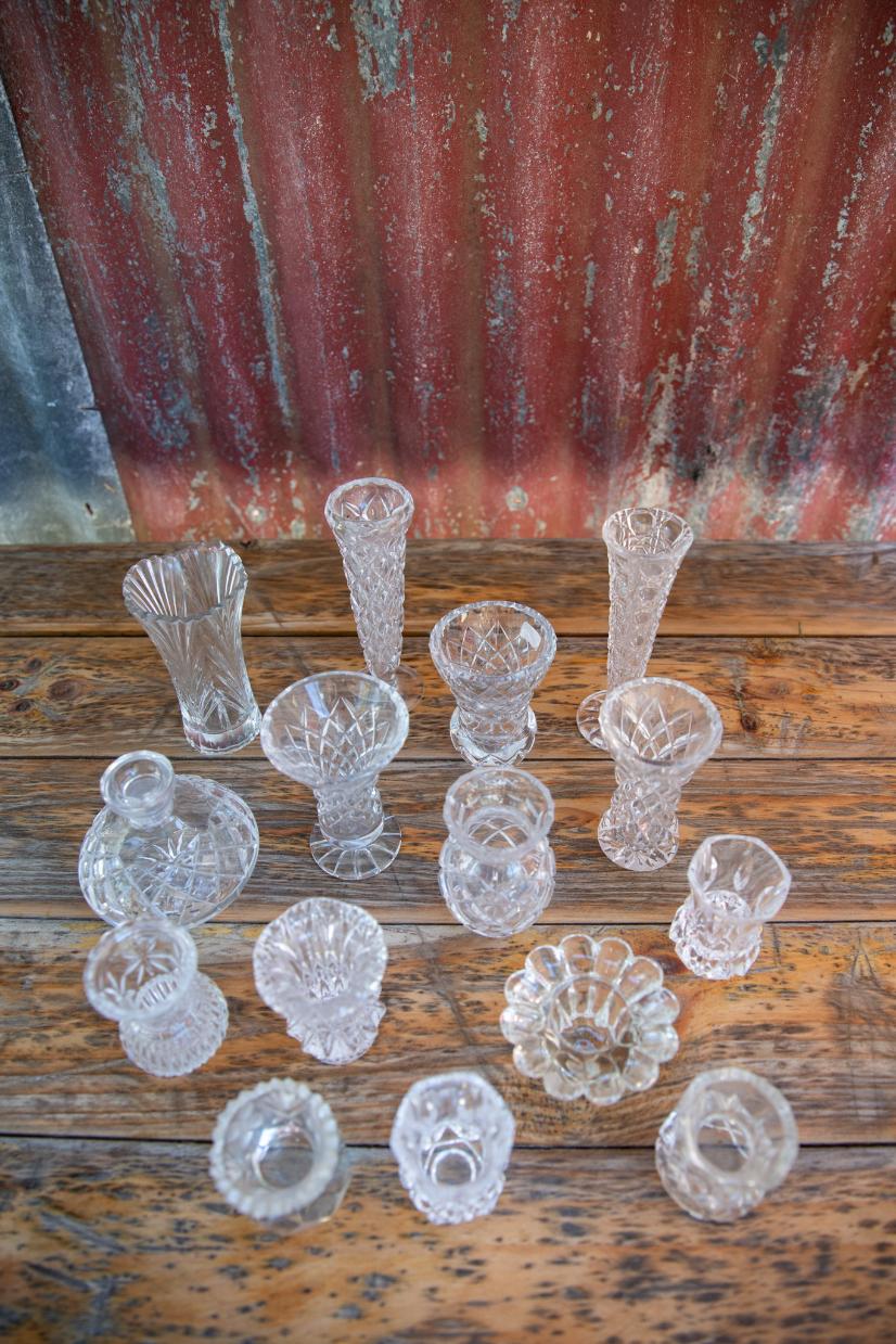 Selection of small vintage vases